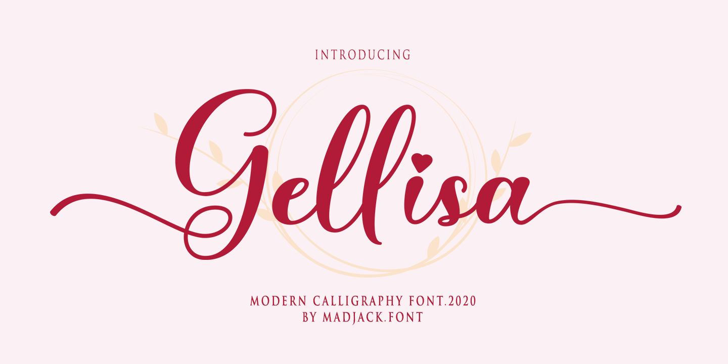 Пример шрифта Gellisa Script #1